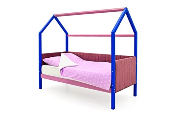 Кровать-домик «Svogen синий-лаванда» мягкая в Советском