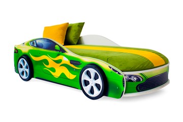 Кровать-машина детская Бондимобиль зеленый в Советском
