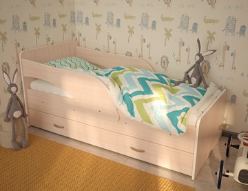 Кровать с ящиками Максимка, цвет Млечный дуб в Ханты-Мансийске