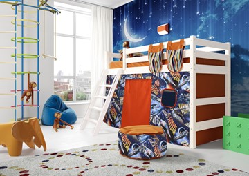 Детская кровать-чердак Соня, Вариант 6 Белый в Нижневартовске
