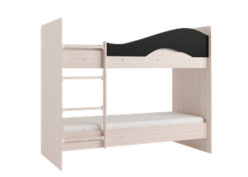 Детская  двухъярусная кровать Мая с 2 ящиками на щитах, корпус Млечный дуб, фасад Венге в Советском - предосмотр 3