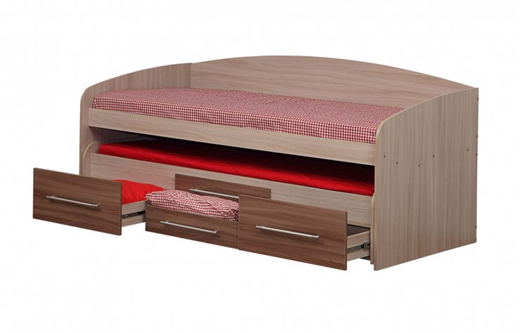 Детская 2-х ярусная кровать Адель - 5, Вудлайн кремовый в Нижневартовске - изображение 3