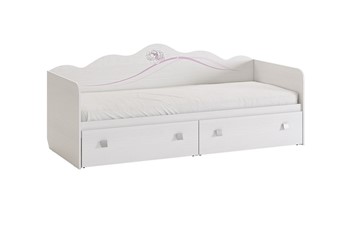 Детская кровать Фэнтези с ящиками, белый рамух в Нижневартовске