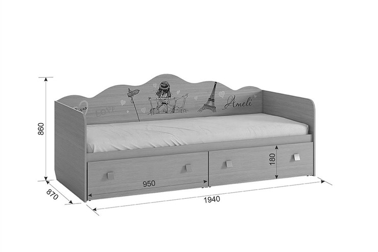 Детская кровать-софа Амели в Когалыме - изображение 2