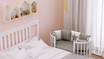 Детская кроватка-трансформер POLINI Kids Simple 911 Белый в Нягани - предосмотр 7