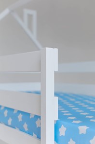 Детская двухъярусная кровать Домик, цвет белый в Когалыме - предосмотр 3