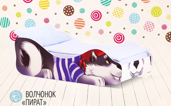 Детская кровать Волчонок-Пират в Лангепасе - изображение