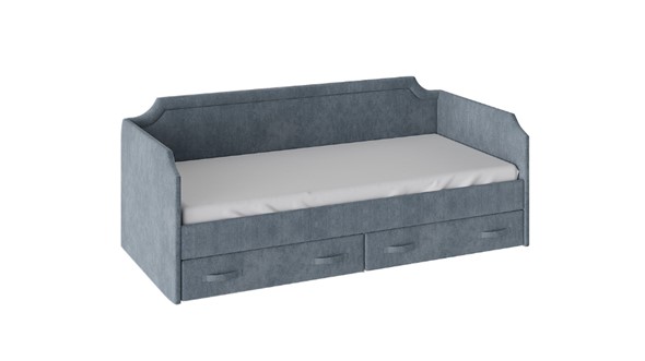 Подростковая кровать Кантри Тип 1, ТД-308.12.02 (Замша синяя) в Пыть-Яхе - изображение