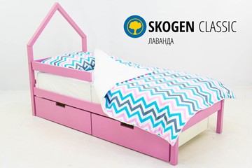 Кровать-домик в детскую мини Skogen лаванда в Сургуте