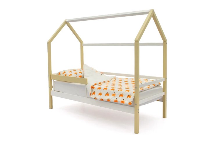 Детская кровать-домик Svogen бежево-белый в Когалыме - изображение 2