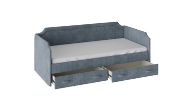Подростковая кровать Кантри Тип 1, ТД-308.12.02 (Замша синяя) в Лангепасе - предосмотр 1