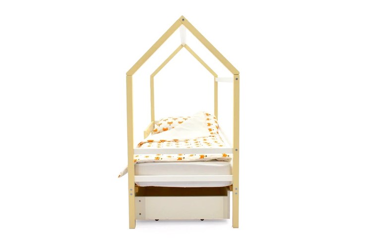 Детская кровать-домик Svogen бежево-белый в Когалыме - изображение 5