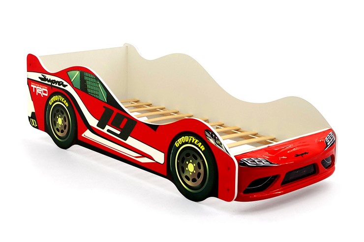 Кровать-машина в детскую Супра красная в Когалыме - изображение 5