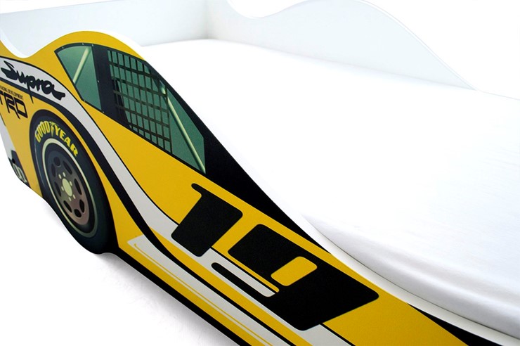 Детская кровать-машина Супра желтая в Сургуте - изображение 6