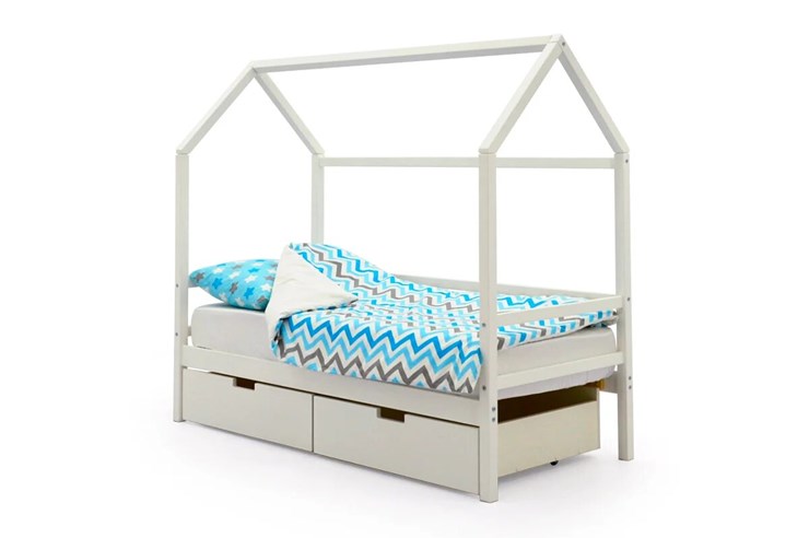Детская кровать-домик Svogen белый в Лангепасе - изображение 3