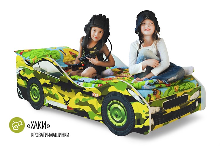 Кровать-машина в детскую Хаки в Урае - изображение 1