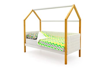 Детская кровать-домик «Svogen белая-дерево» мягкая в Ханты-Мансийске