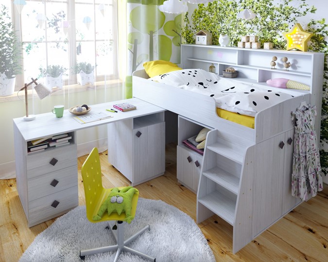 Детская кровать-чердак Малыш-5, цвет Винтерберг в Урае - изображение 7