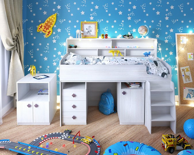 Детская кровать-чердак Малыш-5, цвет Винтерберг в Нижневартовске - изображение 8
