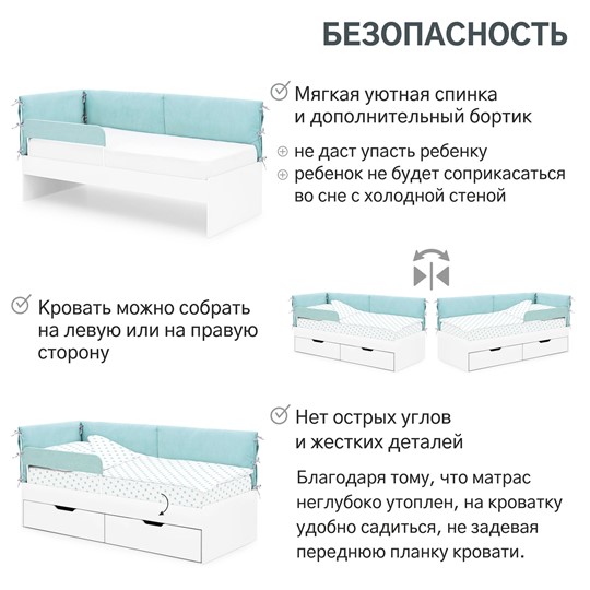 Мягкая кровать Denvas, эвкалипт в Сургуте - изображение 16