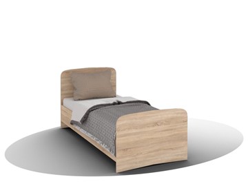 Кровать детская ВЕГА Кровать Кр-08 900 с плоским основанием (Сонома) в Урае