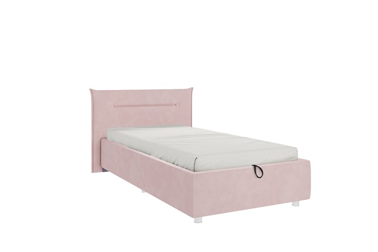 Детская кровать 0.9 Альба, нежно-розовый (велюр) в Когалыме - изображение 3