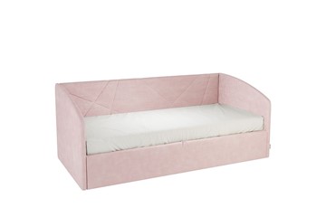 Детская кровать 0.9 Бест (Софа), нежно-розовый (велюр) в Лангепасе