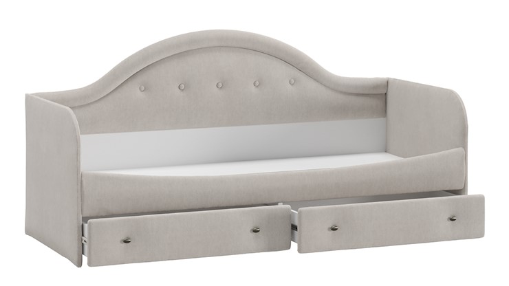 Подростковая кровать Адель тип 1 (Велюр Мокко светлый) в Лангепасе - изображение 1
