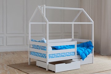 Кровать детская Домик с ящиками, цвет белый в Урае - предосмотр 2