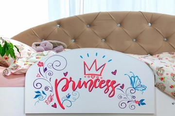 Односпальная детская кровать Эльза с бортиком, Бежевый (латы) в Урае - предосмотр 4