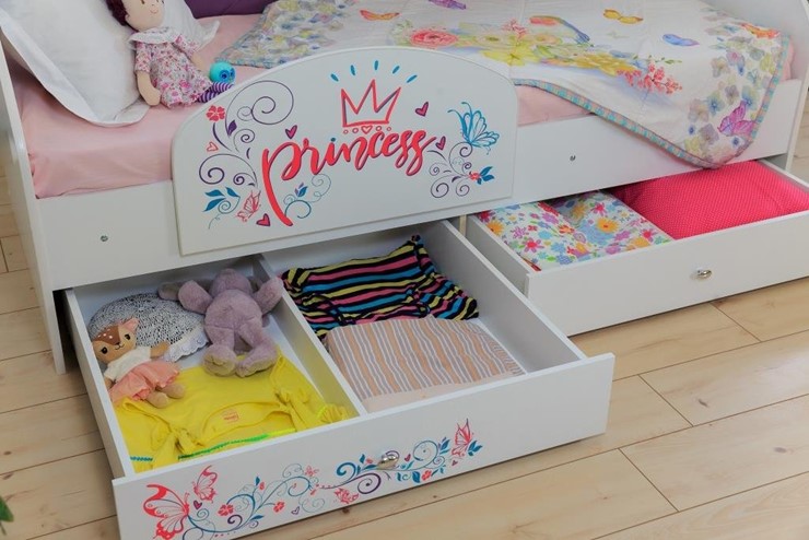 Кровать с ящиками Эльза без бортика, Розовый (латы) в Когалыме - изображение 3