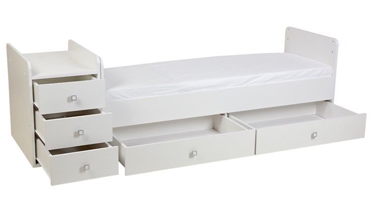 Детская кровать с комодом Фея 1100 Белый в Нижневартовске - изображение 9