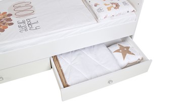 Детская кровать с комодом Фея 1100 Белый в Лангепасе - предосмотр 10