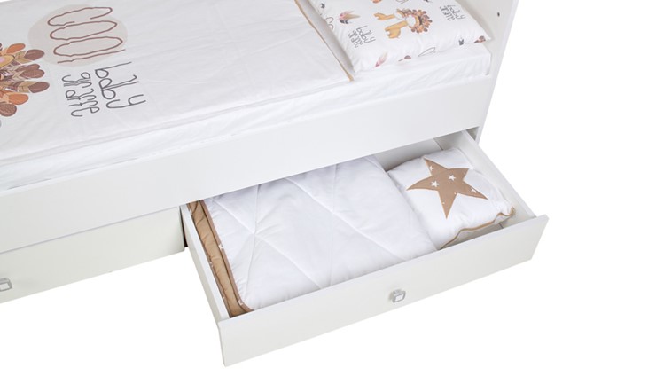 Детская кровать с комодом Фея 1100 Белый в Когалыме - изображение 10