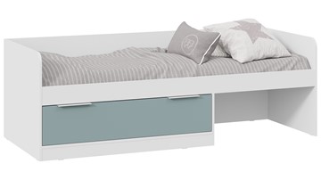 Кровать в детскую Марли Тип 1 (Белый/Серо-голубой) в Сургуте