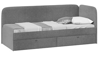 Детская кровать Молли тип 1 (80), Микровелюр Scandi Graphite 22 в Нижневартовске