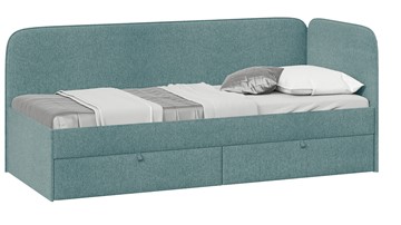 Кровать детская Молли тип 1 (80), Микровелюр Scandi Indigo 11 в Советском