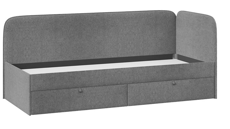 Кровать в детскую Молли тип 1 (90), Микровелюр Scandi Graphite 22 в Радужном - изображение 2