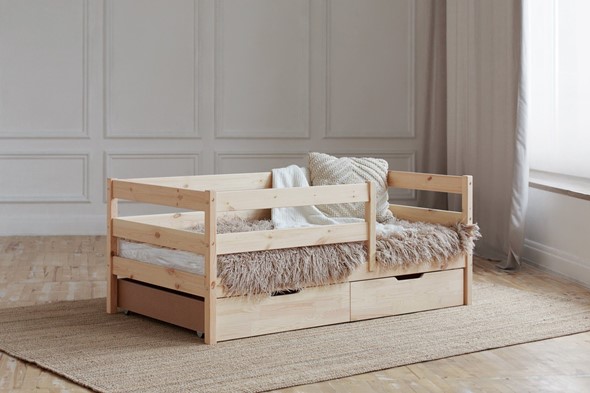 Кровать детская Софа с ящиками, без покраски в Лангепасе - изображение