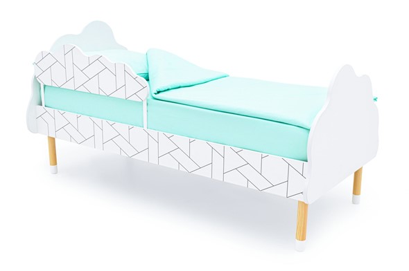 Кроватка Stumpa Облако "Мозаика" в Радужном - изображение
