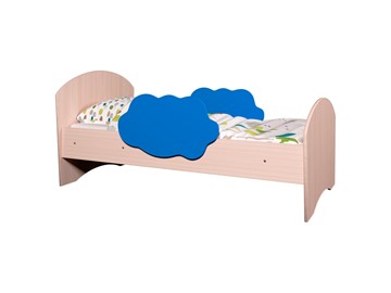 Детская кровать Тучка, корпус Дуб млечный, фасад Синий в Урае