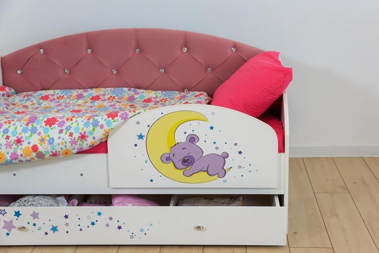 Кровать с бортиками Звездочка с бортиком, Розовый в Лангепасе - изображение 7