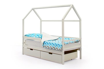 Детская кровать-домик Svogen белый в Нижневартовске