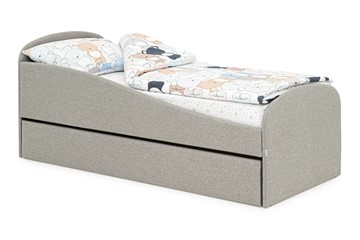 Детская кровать с ящиком Letmo халва (рогожка) в Нижневартовске