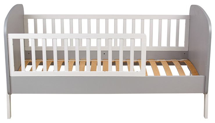 Детская кровать POLINI Kids Mirum 2000 Серый-Белый в Когалыме - изображение 1