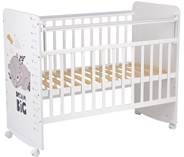 Кроватка детская Фея 702 Спящий мишка, белый в Нижневартовске