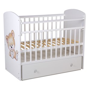 Детская кроватка Фея 750 Медвежонок Белый в Урае - предосмотр 1