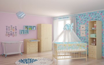 Кроватка для новорожденных POLINI Kids Simple 101 Натуральный в Лангепасе - предосмотр 8