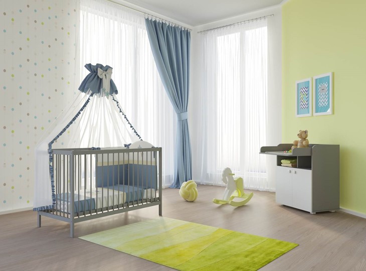 Кроватка для новорожденных POLINI Kids Simple 101 Серый в Лангепасе - изображение 2