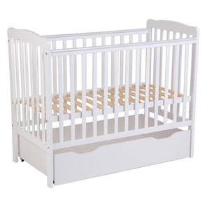 Кроватка для новорожденных POLINI Kids Simple 310-02 Белый в Когалыме